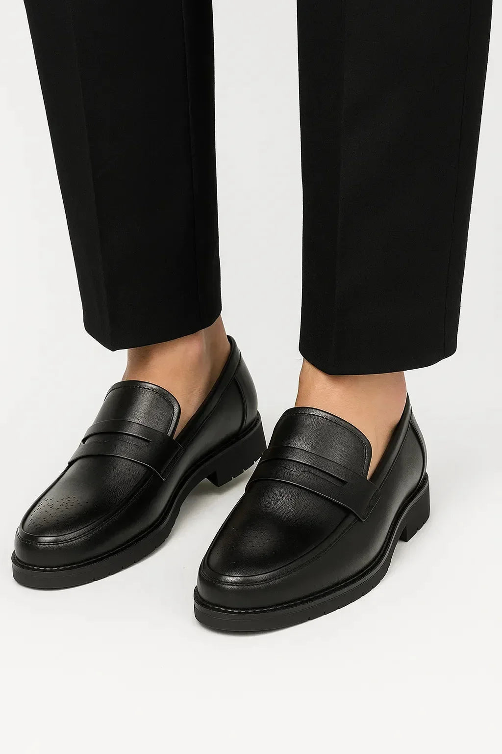 Men's Oxford Shoes with Round Toe