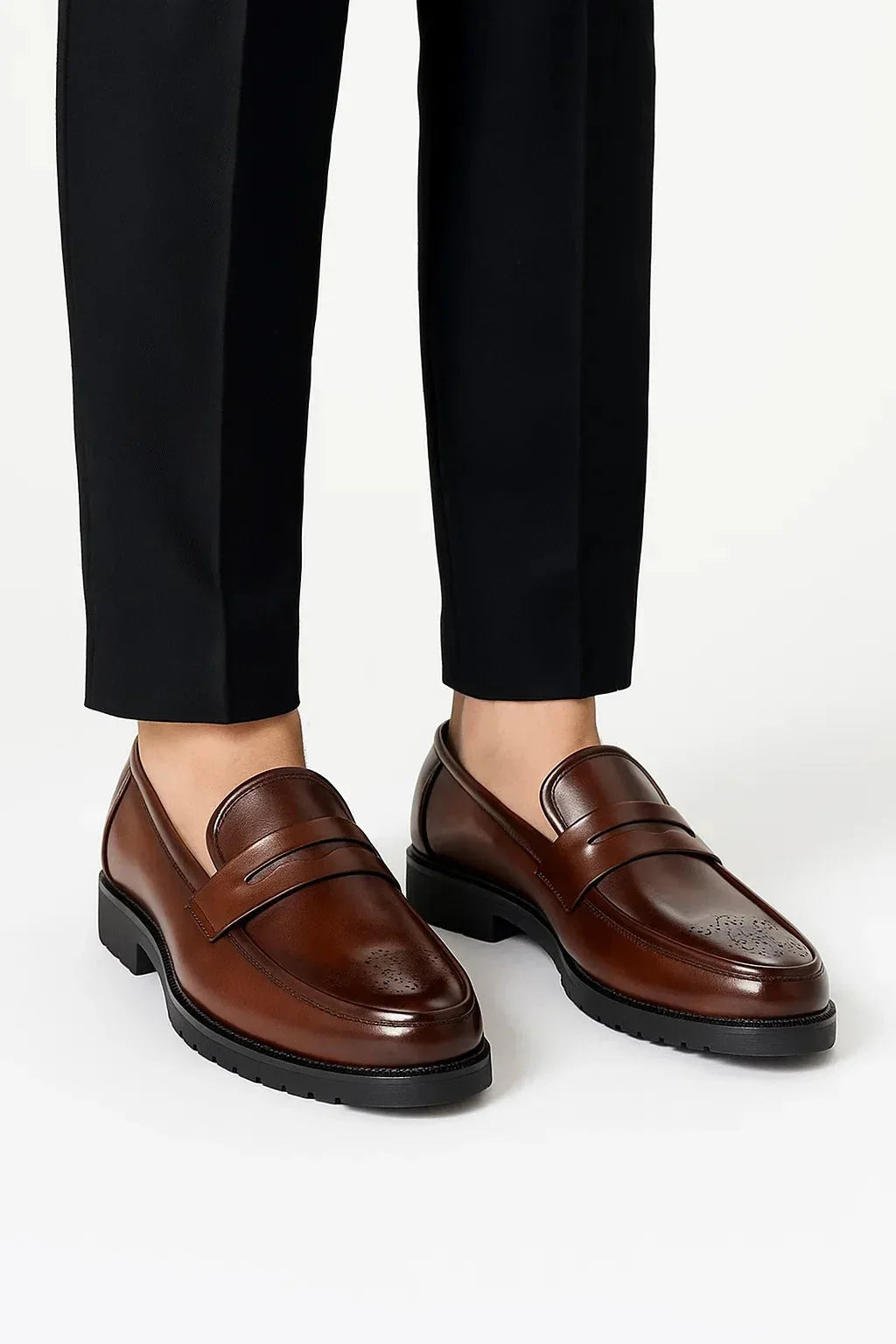 Men's Oxford Shoes with Round Toe