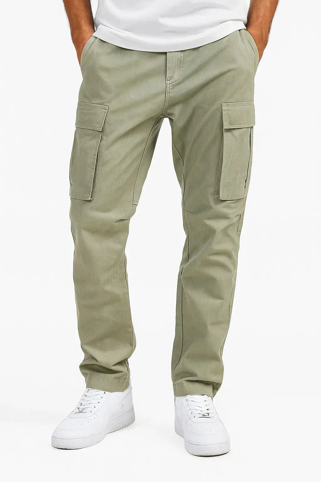 Men's Cargo Trousers with Large Side Pockets