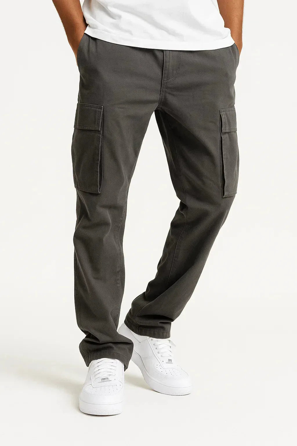 Men's Cargo Trousers with Large Side Pockets