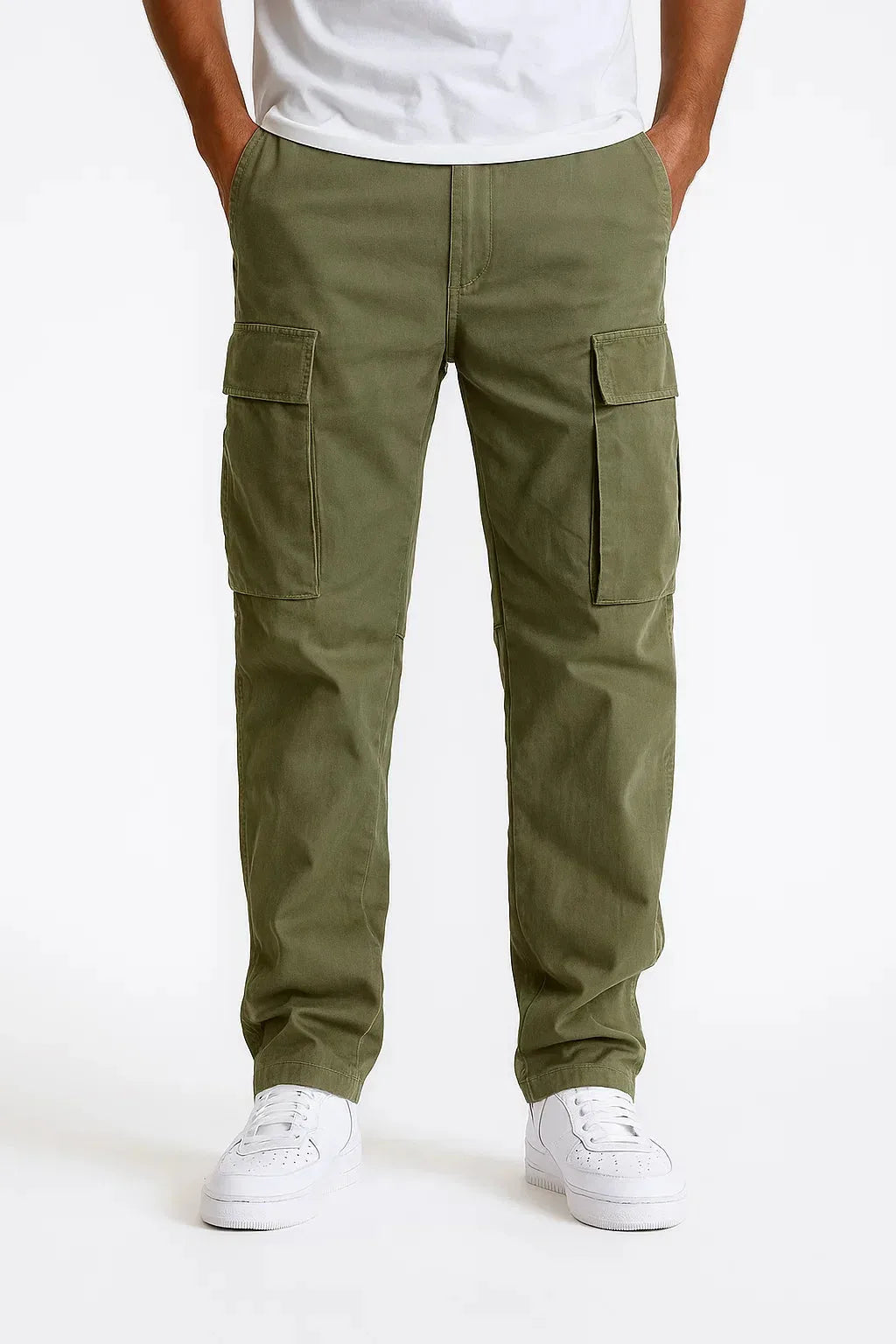 Men's Cargo Trousers with Large Side Pockets