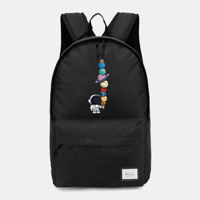 Unisex Astronaut Planet Backpack – Oxford School Bag