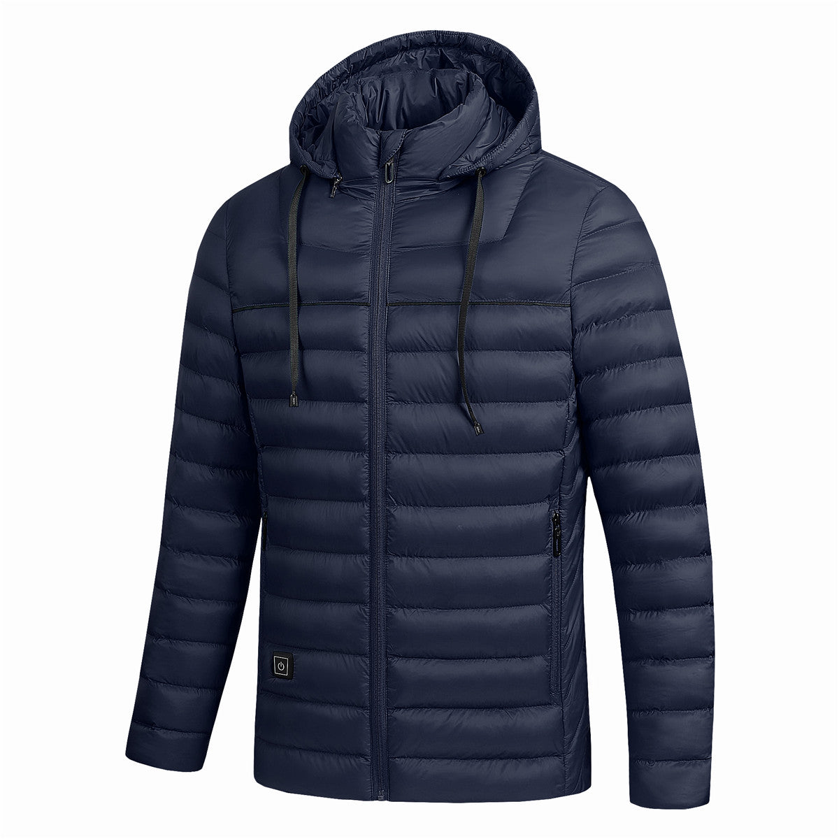 Men's USB-Heated Hooded Puffer Jacket – Water-Resistant Insulated Winter