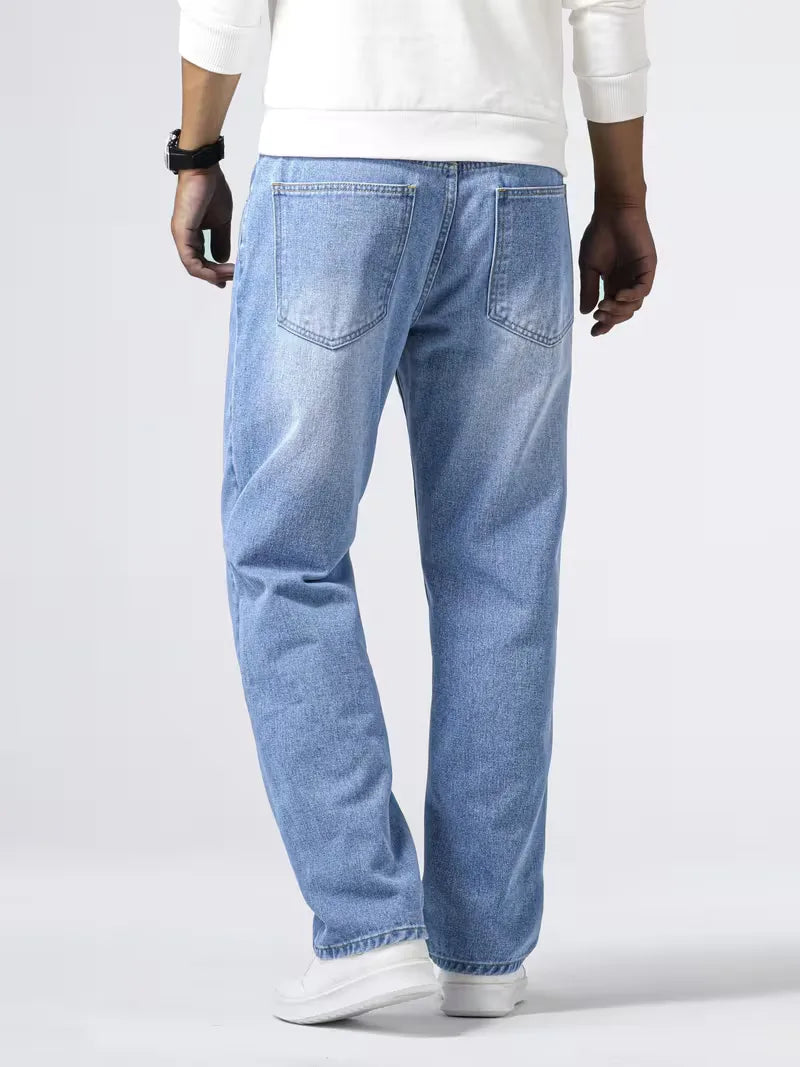 Men's Loose Fit Five-Pocket Jeans