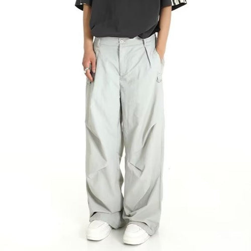 Men's Baggy Work Trousers – Relaxed Carpenter Pants in Black or Grey