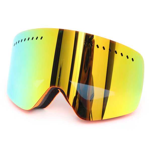 Men's Mirrored Ski Goggles – Anti-Fog Dual-Lens Snowboard and Motocross