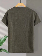 Men's Knitted Jacquard T-Shirt