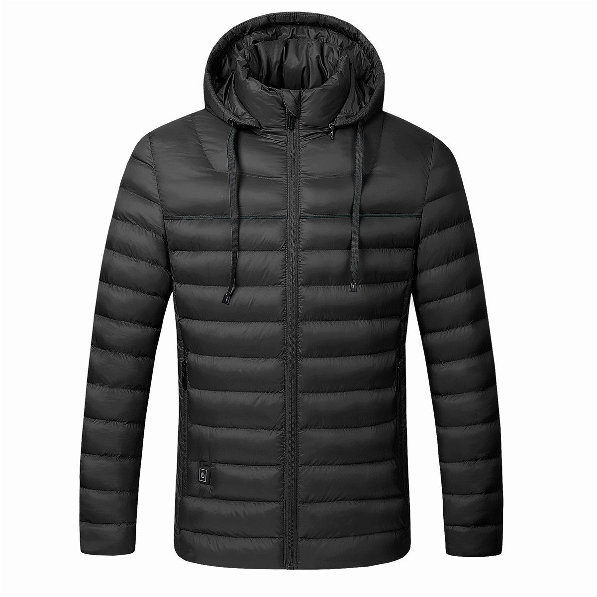 Men's USB-Heated Hooded Puffer Jacket – Water-Resistant Insulated Winter