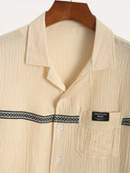 Men's V-Neck Shirt and Shorts Set