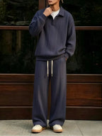 Men's Lounge Set in Cable Knit