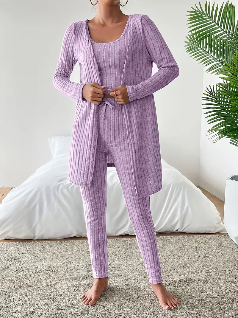 Women's Three-piece Trouser Lounge Set