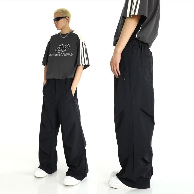 Men's Baggy Work Trousers – Relaxed Carpenter Pants in Black or Grey