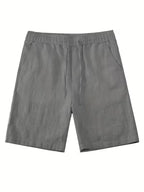 Men's Short Sleeve Shirt and Shorts Set in Apricot