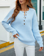 Women's Crew-neck Jumper with round neck – Pink
