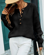 Women's Crew-neck Jumper with round neck – Pink