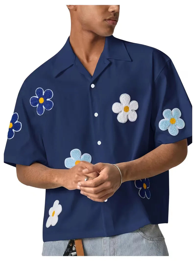 Men's Floral Short Sleeve Shirt