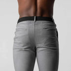 Men's Slim Fit Chino Trousers with Tapered Legs