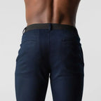 Men's Slim Fit Chino Trousers with Tapered Legs
