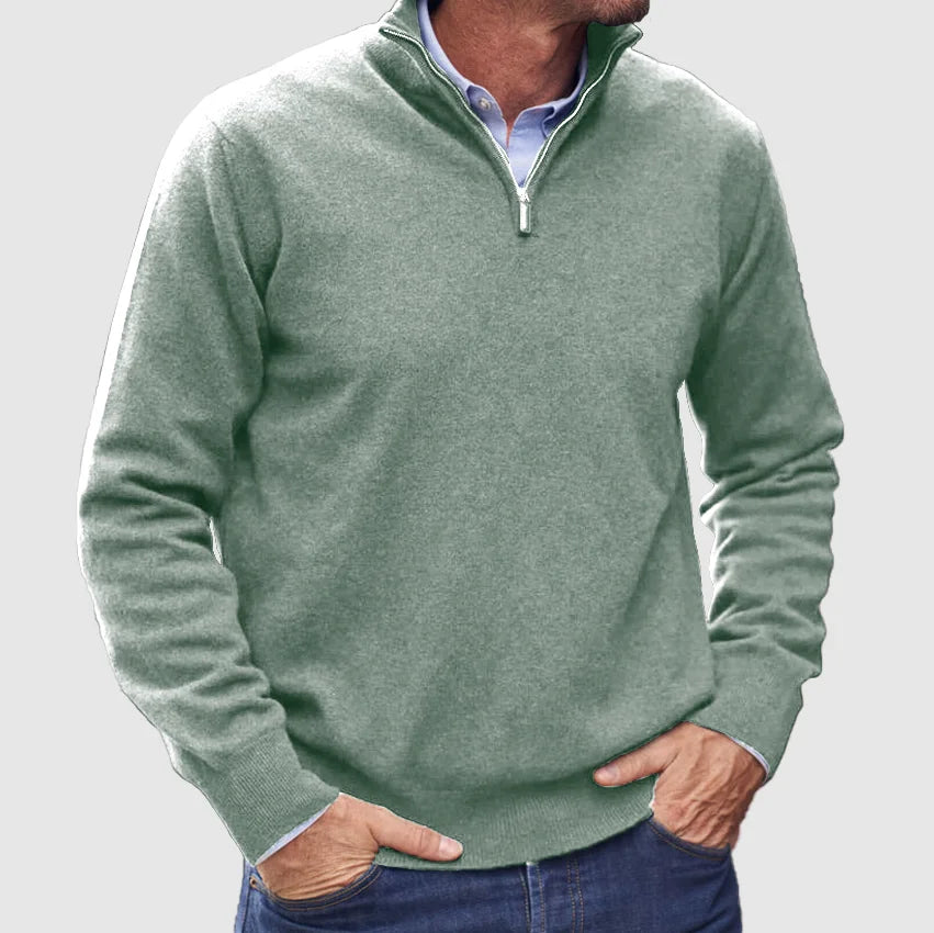 Men's Quarter-Zip Sweater – Refined Knit Layer