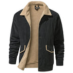 Men's Parka with Shearling-style Collar