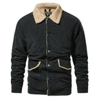 Men's Parka with Shearling-style Collar