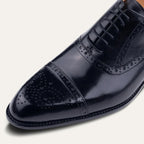 Men's Leather-Look Brogue Dress Shoes – Formal Lace-Up