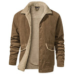 Men's Parka with Shearling-style Collar