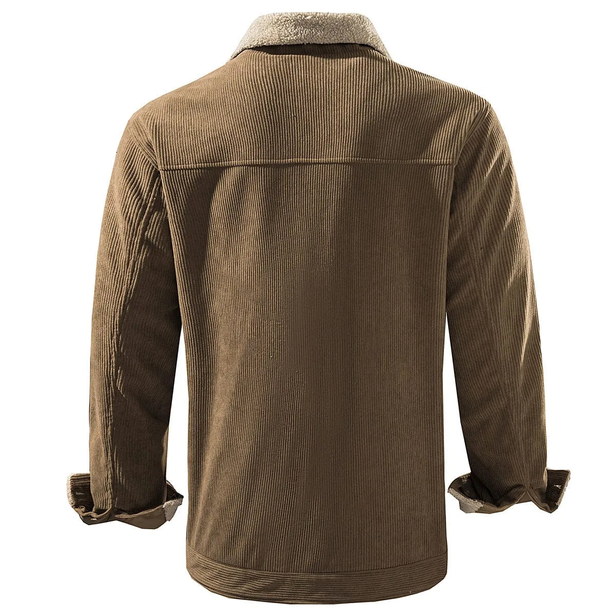 Men's Parka with Shearling-style Collar
