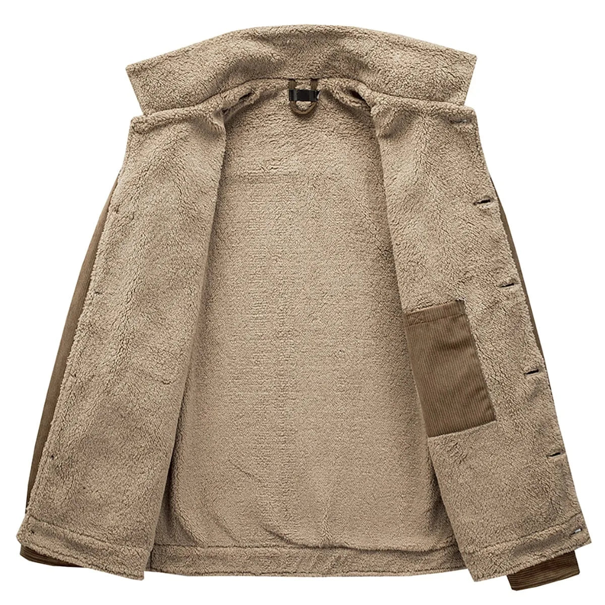 Men's Parka with Shearling-style Collar