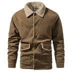 Men's Parka with Shearling-style Collar