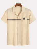 Men's V-Neck Shirt and Shorts Set