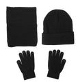 Men's Knitted Winter Accessory Set – Warm Beanie Neck Warmer