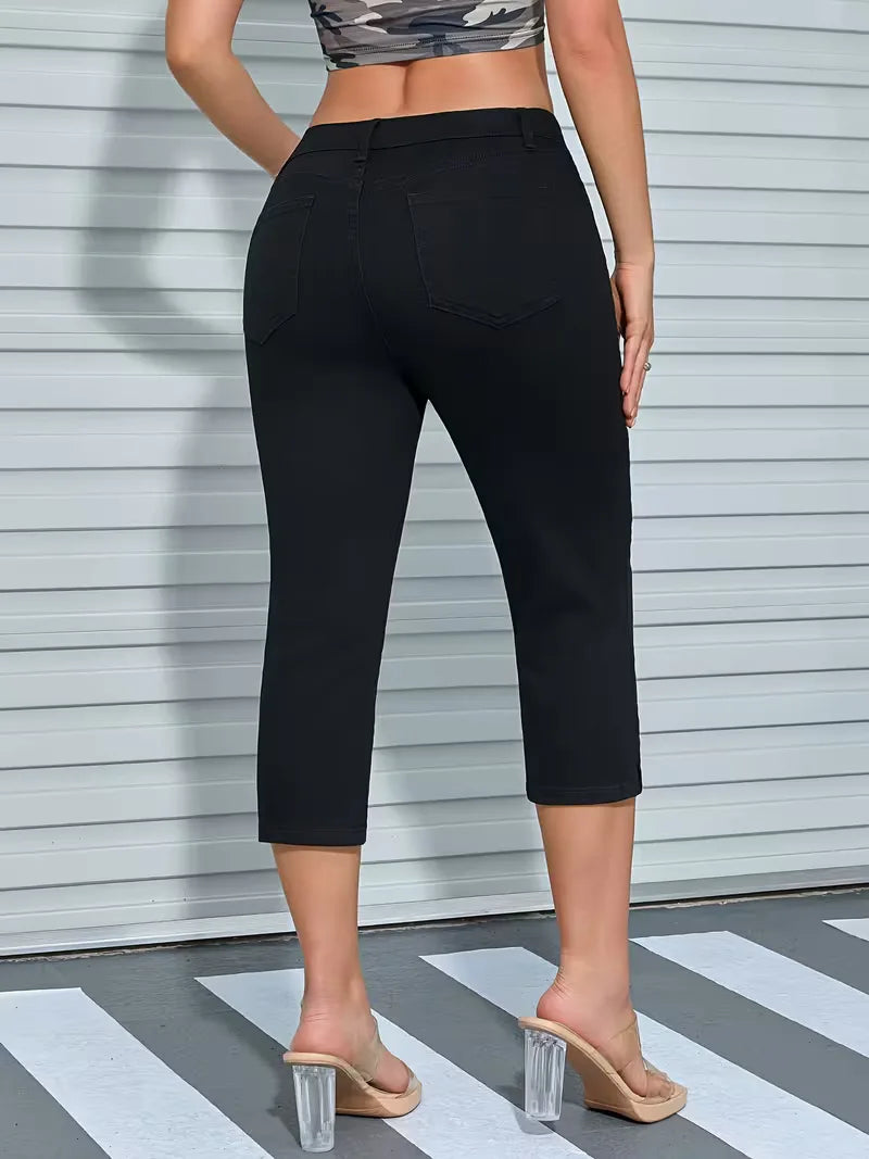 Women's Skinny Jeans with split hem