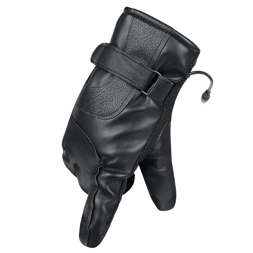 Men's USB Heated Winter Motorcycle Gloves