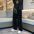 Men's Plaid Corduroy Trousers – Checked Cord Pants in Army Green or Black