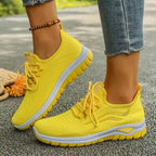 Women's Knitted Trainers with breathable mesh