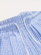 Men's Striped Shirt and Shorts Summer Set