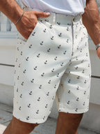 Men's Anchor Print Shorts