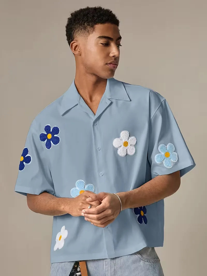 Men's Floral Short Sleeve Shirt