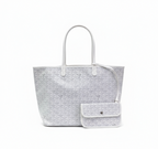 Women's Patterned Tote Bag with Matching Pouch - Large Shopper Bag