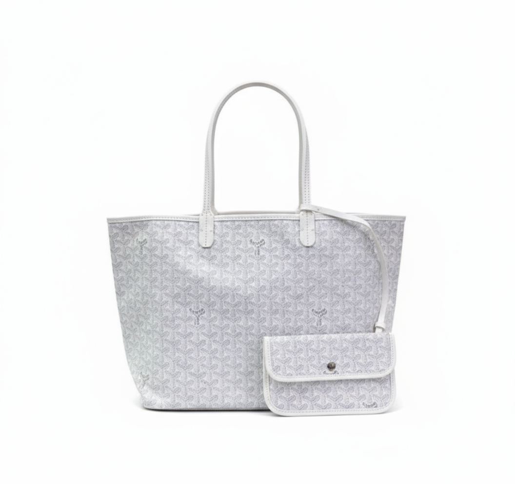 Women's Patterned Tote Bag with Matching Pouch - Large Shopper Bag