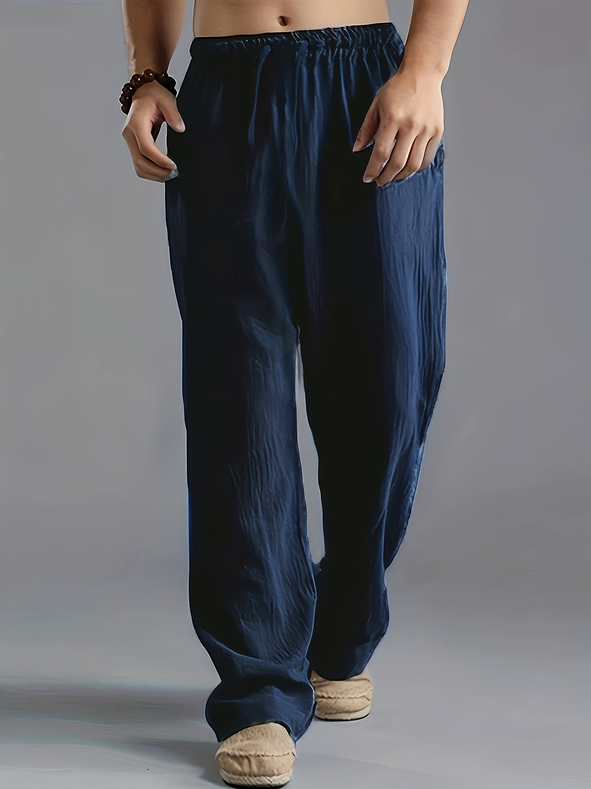 Men's Wide-Leg Joggers – Relaxed Lounge Fit, S to 5XL