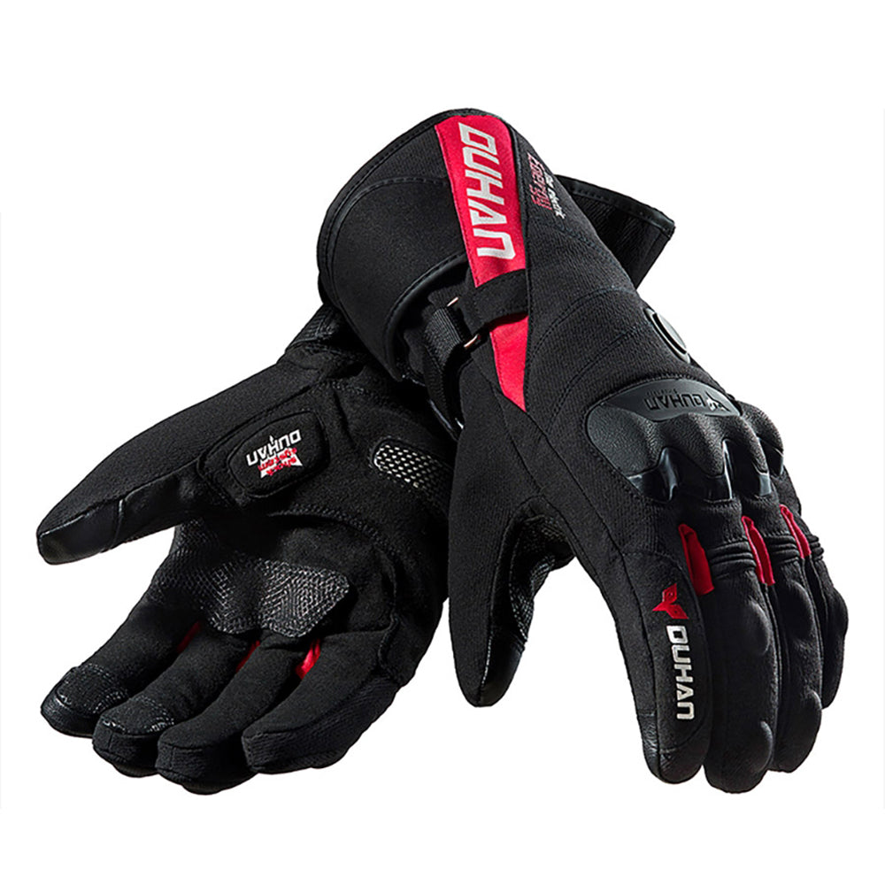 Men's Battery-Heated Waterproof Motorcycle Gloves