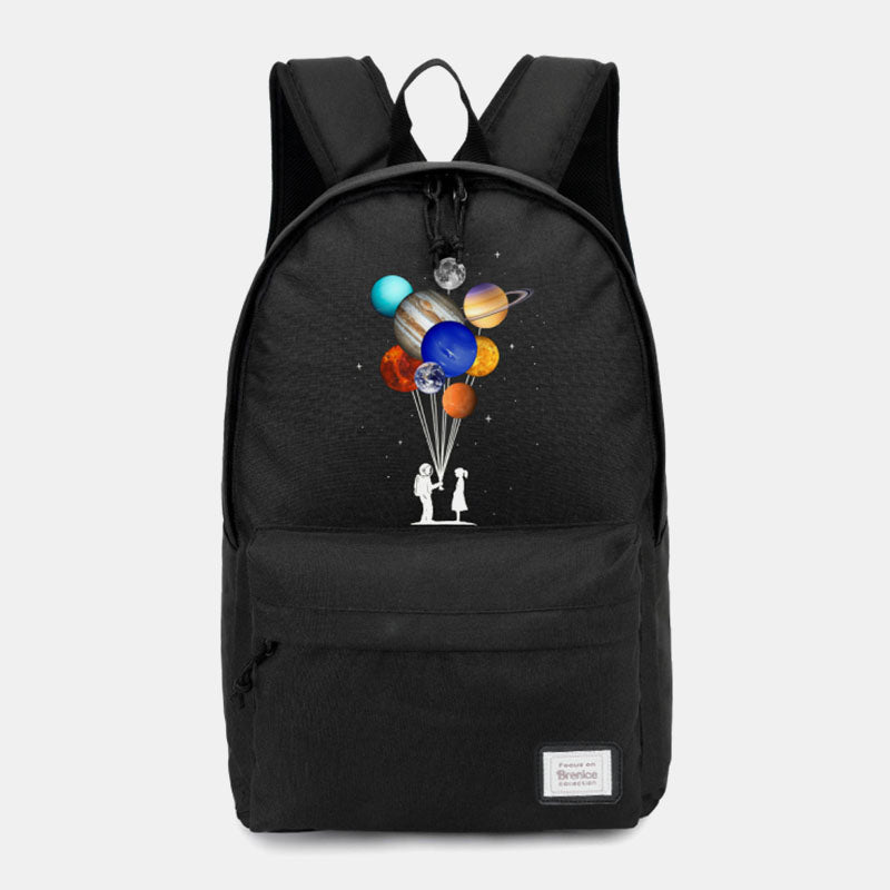 Unisex Astronaut Planet Backpack – Oxford School Bag