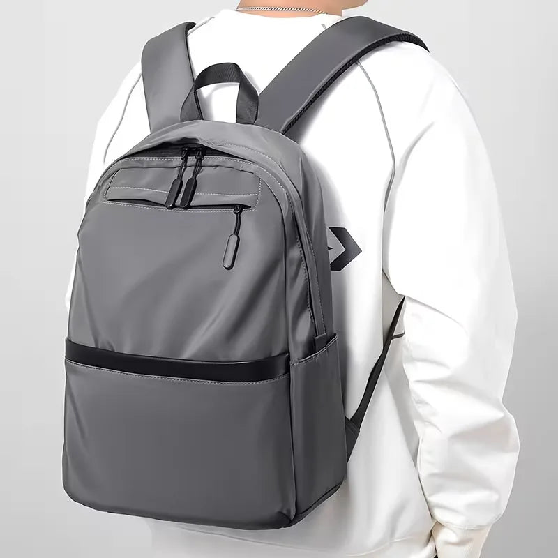Multi-Pocket Oxford Backpack