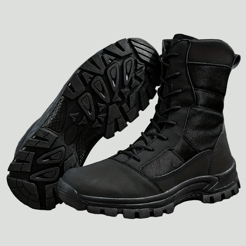 Men's Breathable High-Top Hiking Boots – Lace-Up Outdoor Ankle Boots