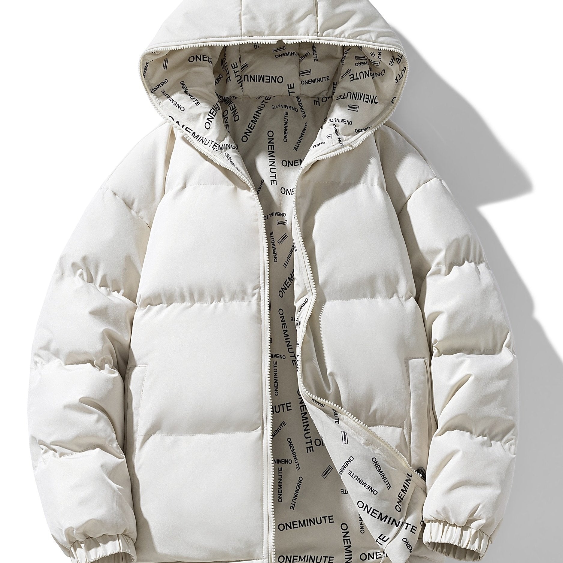 Men's Reversible Quilted Jacket with Hood