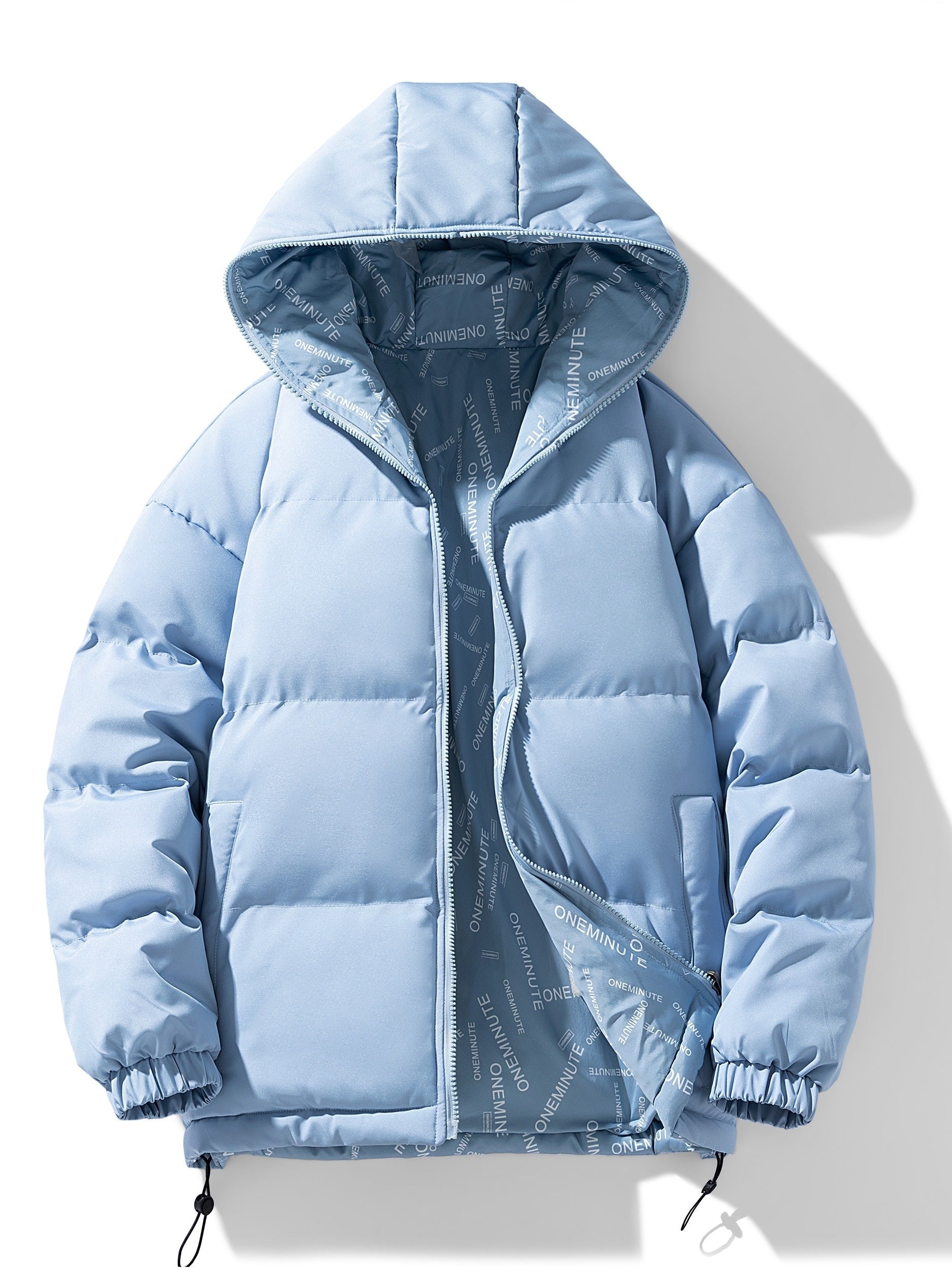 Men's Reversible Quilted Jacket with Hood