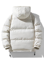 Men's Reversible Quilted Jacket with Hood