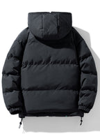 Men's Reversible Quilted Jacket with Hood